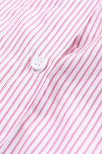 Load image into Gallery viewer, Black Striped Casual Shirred Cuffs Shirt
