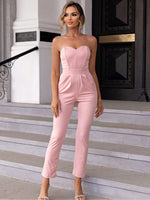 Load image into Gallery viewer, Sweetheart Neck Sleeveless Jumpsuit
