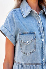 Load image into Gallery viewer, THE MILA DENIM SHORT DRESS
