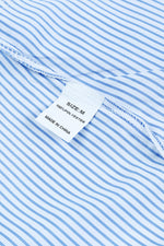 Load image into Gallery viewer, Black Striped Casual Shirred Cuffs Shirt
