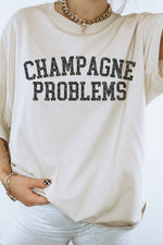 Load image into Gallery viewer, CHAMPAGNE PROBLEMS GRAPHIC TEE
