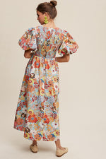 Load image into Gallery viewer, THE JENNIFER PUFF SLEEVE MAXI DRESS
