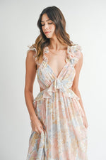 Load image into Gallery viewer, ELLIE RUFFLE MAXI DRESS
