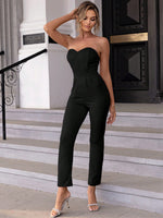 Load image into Gallery viewer, Sweetheart Neck Sleeveless Jumpsuit
