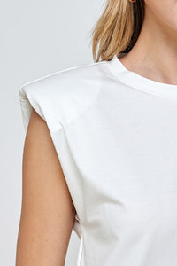 THE CAMILA SHOULDER PAD TOP