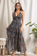 Load image into Gallery viewer, CRISTINA SMOCKED MAXI DRESS
