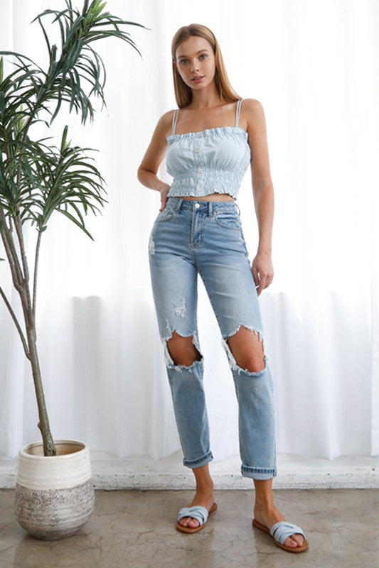 THE ALICIA HIGH WAIST BOYFRIEND JEAN