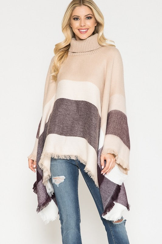 THE MADELYN PLAID PONCHO