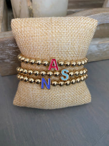 ENAMEL LETTER BRACELET